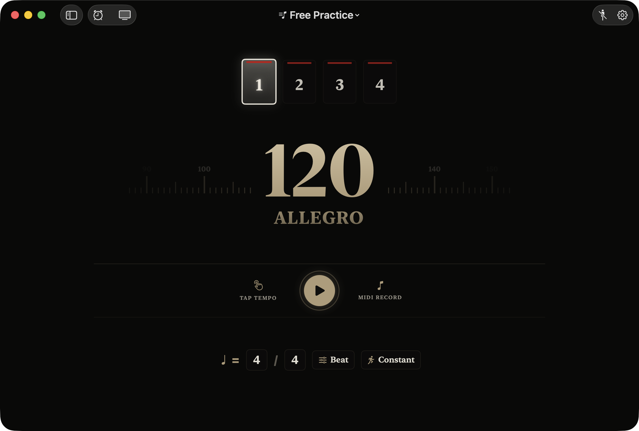 Professional metronome, fits various practice scenarios